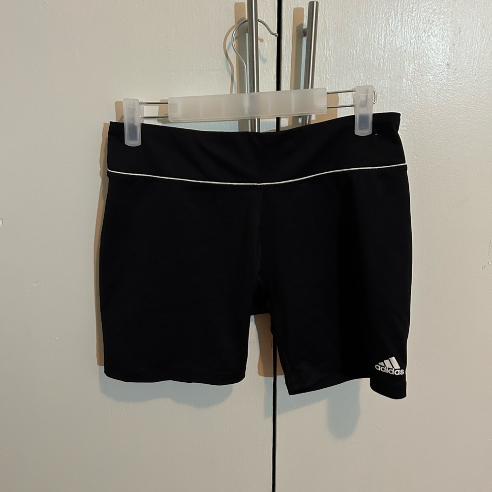 Adidas women’s medium athletic compression biker shorts black soccer